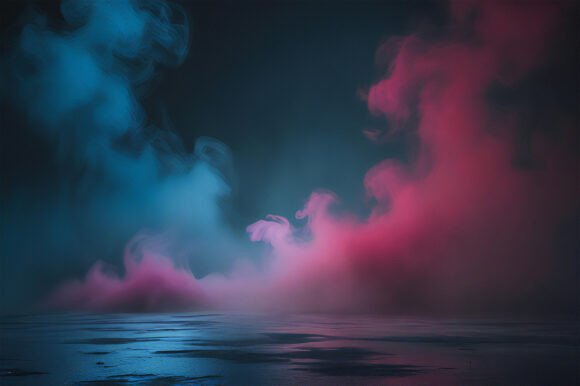 A Blue and Pink Smoke: A Versatile Creative Background
