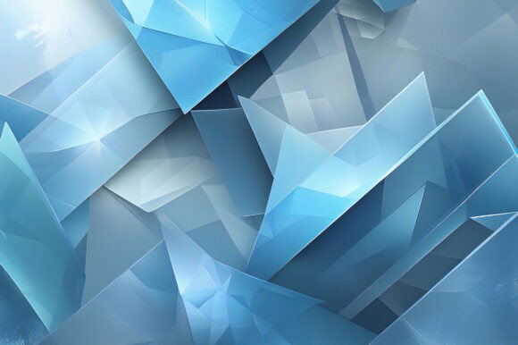 A Blue and White Triangles