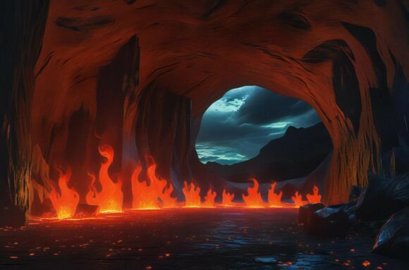 A Cave with a Cave Entrance and a Lake: A Versatile Visual Resource for Creative Projects