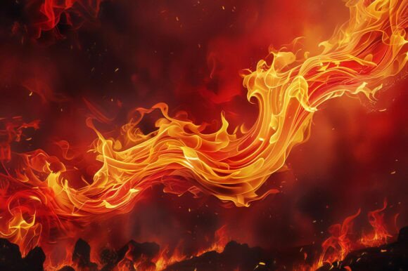 A Fire with Flames in the Air: A Creative Resource for Designers and Artists