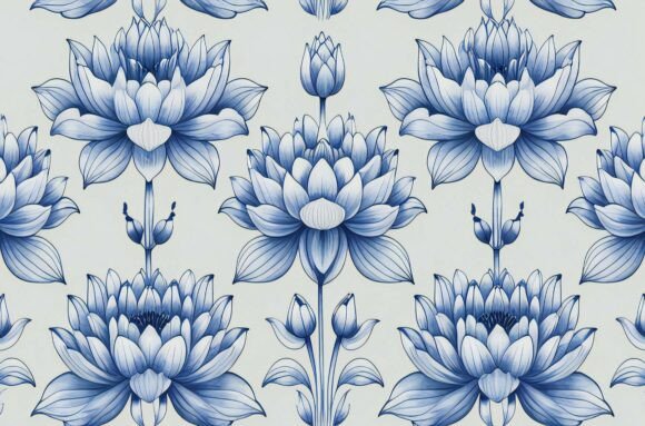 A Pattern of Flowers: Enhancing Creative Projects with a Versatile Background Image