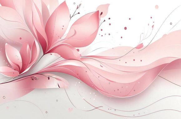 A Pink Flower with Swirls: A Versatile Design Element for Creative Projects