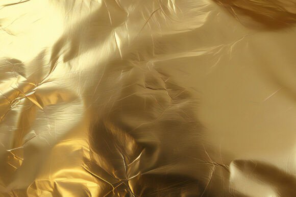 A Shiny Gold Foil Texture with a Pattern