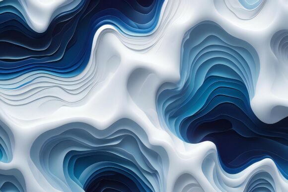 A White and Blue Paper Cut Shapes: Elevate Your Creative Projects