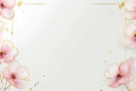 A White Background with Pink Flowers: Enhancing Creative Projects