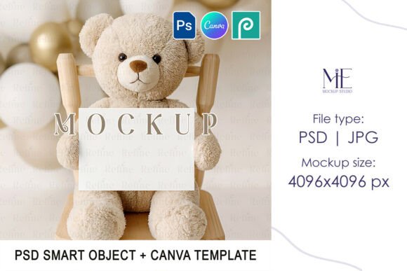 Baby Invitation Card Mockup PSD Greeting: A Creative Tool for Designers and Parents