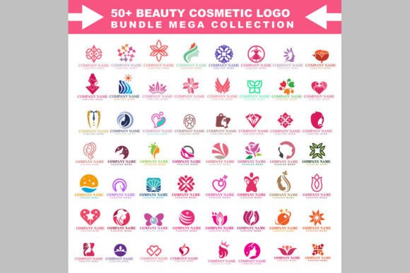 Beauty Logo Mega Pack with 50 Stylish