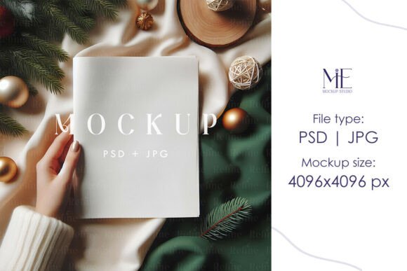 Christmas Newspaper Mockup Holiday PSD: A Creative Solution for Seasonal Design Projects