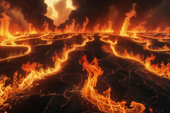 Exploring the Power and Beauty of Lava Flowing in the Dark