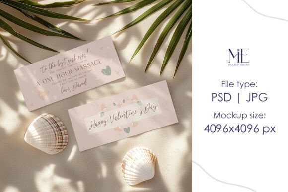 Gift Cards Ticket Mockup, Gift Certifica: A Creative Tool for Designers and Businesses