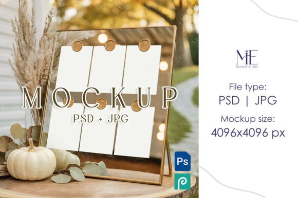 Mirror Seating Chart Card Mockup PSD: A Practical Guide for Creative Professionals