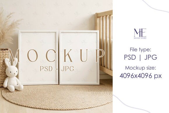 Nursery Frame Mockup, Wood Poster A3 PSD: A Strategic Tool for Creative Professionals
