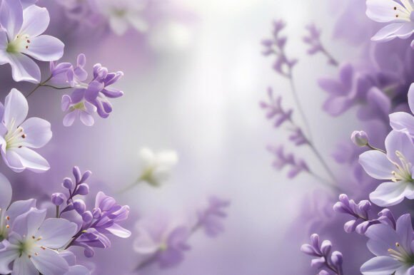 Purple Flowers on a Branch: A Versatile Design Element for Creative Projects
